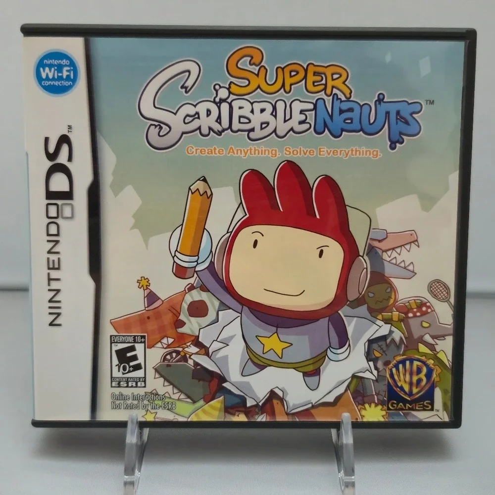 Super Scribblenauts - Nintendo DS - Complete‎ CIB W/ Manual Tested Very Clean